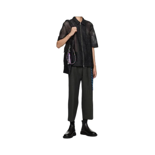Perforated Zipped Shirt