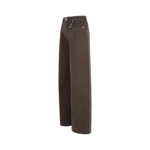 Siamese Logo-Patch Wide-Leg Jeans
