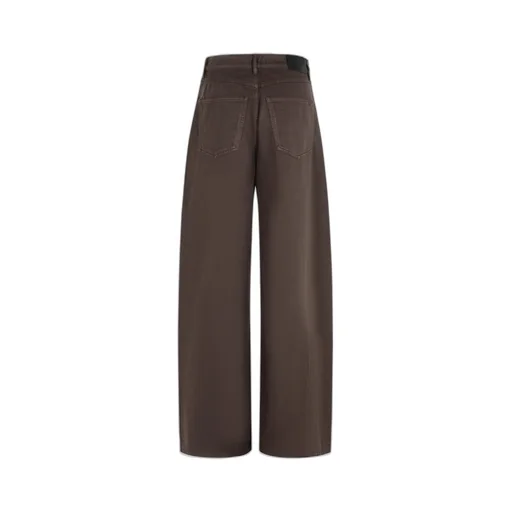 Siamese Logo-Patch Wide-Leg Jeans