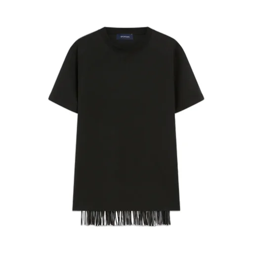 Crewneck Fringed T-Shirt