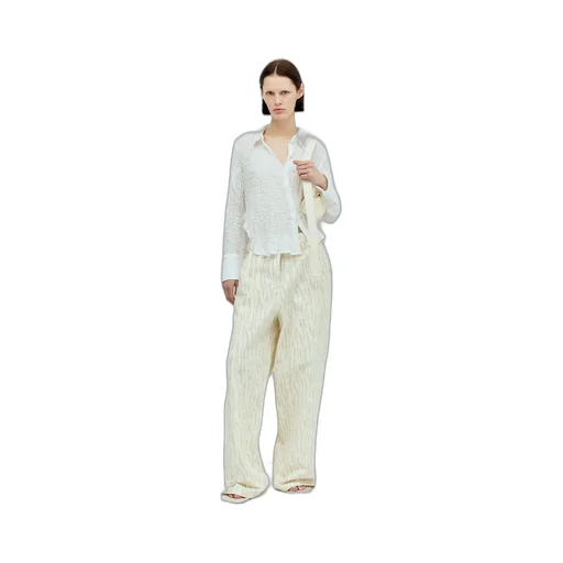 Graphic Printed Wide-Leg Pants