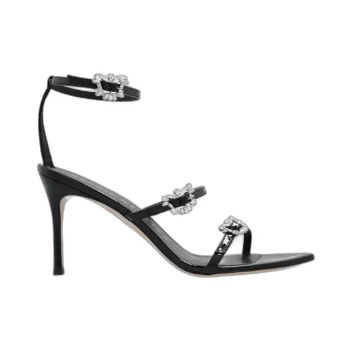 Crystal Embellished Strappy Pumps