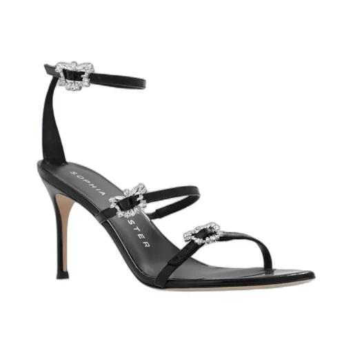 Crystal Embellished Strappy Pumps