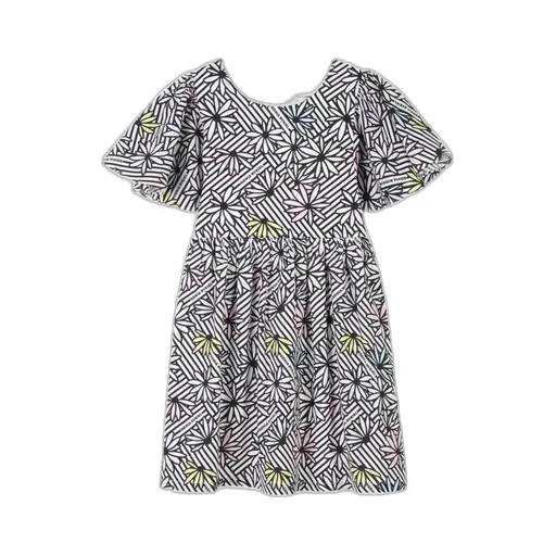 Graphic-Print Mini Dress