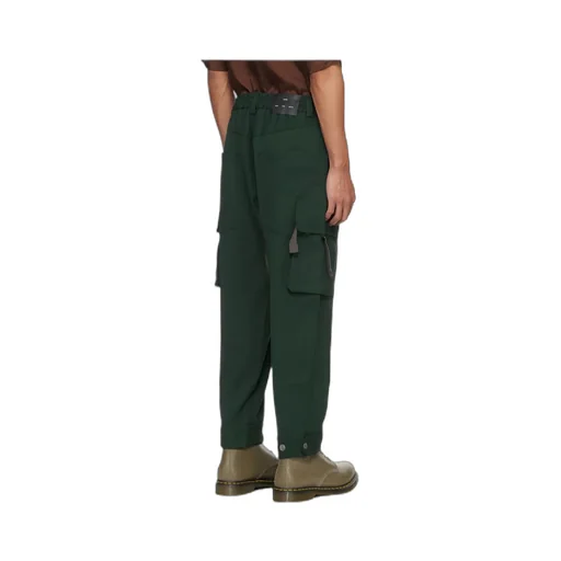Tabbed Straight-Leg Cargo Trousers