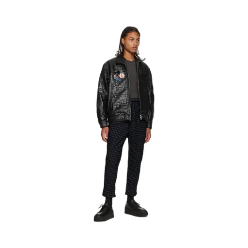 Pattered Cropped Trousers