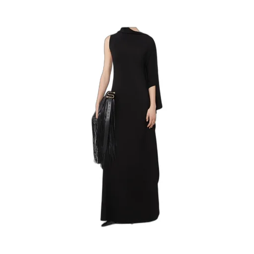 Ruffled Asymmetric Dress