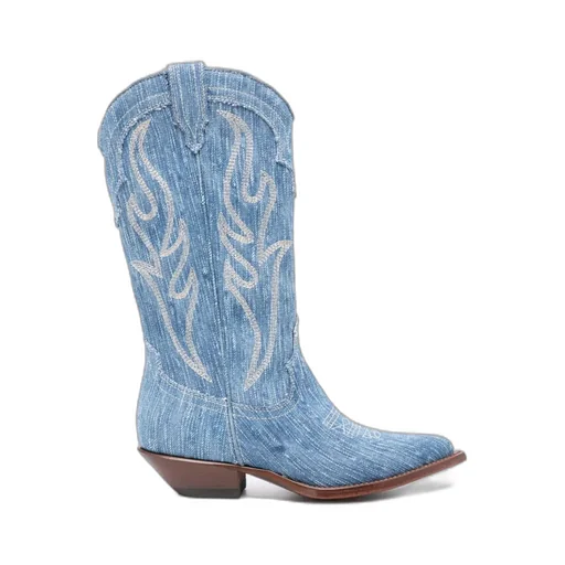Santa Fe 35Mm Denim Boots