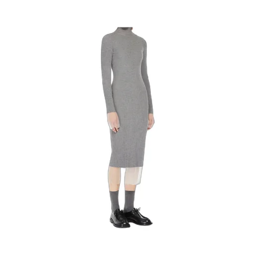 Small High-Neck Knitted Dress