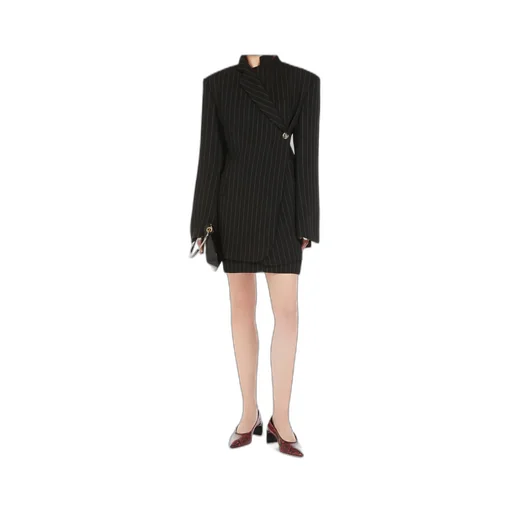 Pinstriped Mini Skirt