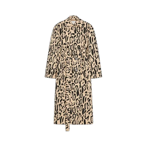 Grembo All-Over Patterned Trench Coat