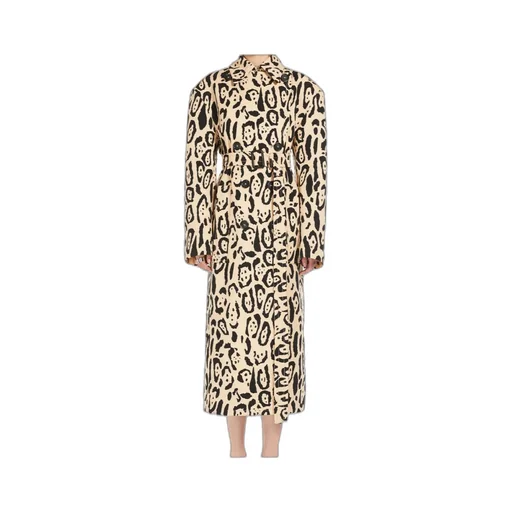 Grembo All-Over Patterned Trench Coat