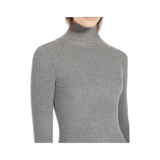 Small High-Neck Knitted Dress