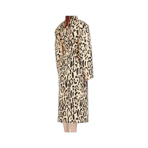 Grembo All-Over Patterned Trench Coat