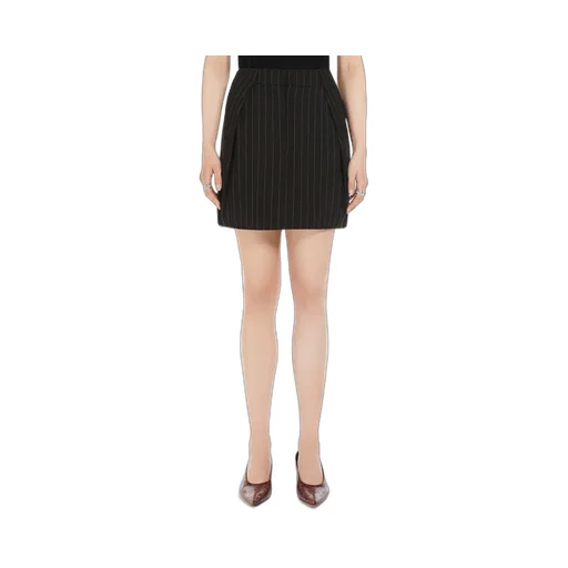 Pinstriped Mini Skirt