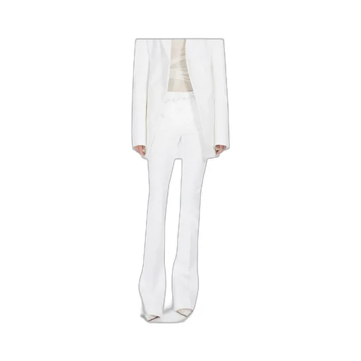 Abbono Pleat Detailed Straight Leg Trousers