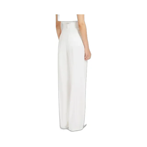High-Waisted Cotton Trousers