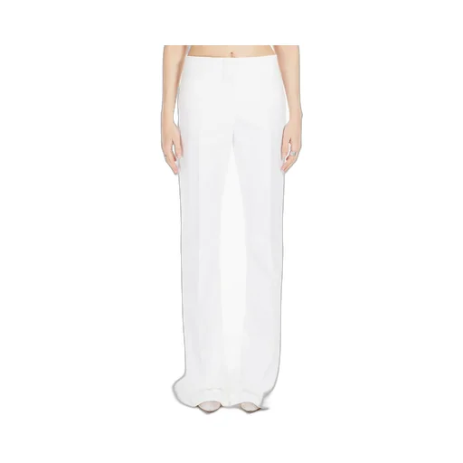 Abbono Pleat Detailed Straight Leg Trousers