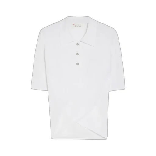 Button Detailed Short-Sleeved Polo Top