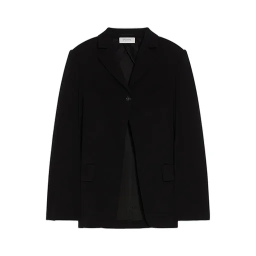 Single-Breasted Blazer In Stretch Viscose