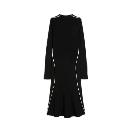 Side Striped Knit Dress