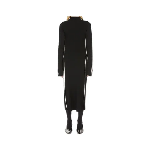 Side Striped Knit Dress