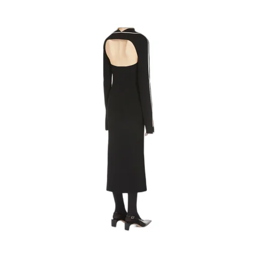 Side Striped Knit Dress