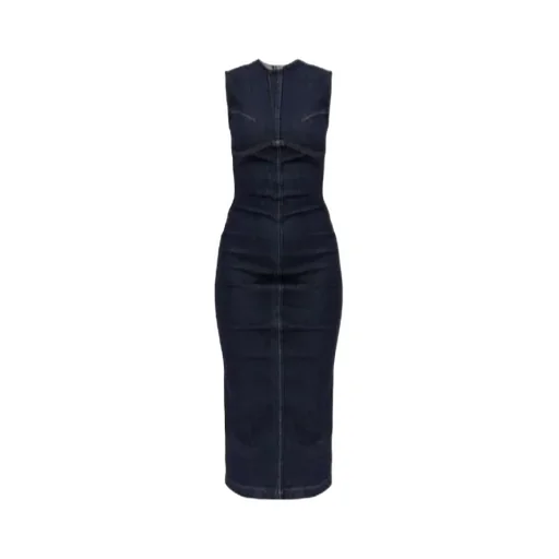 Geranio Denim Midi Dress
