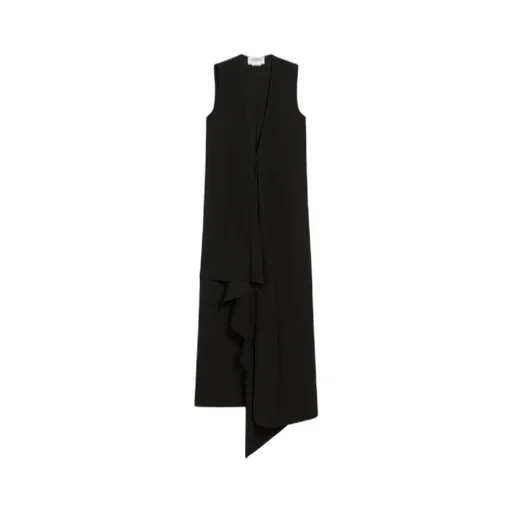 Acline1234 Asymmetric V-Neck Dress