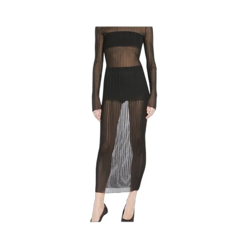 Album1234 Ribbed-Knit Pencil Skirt