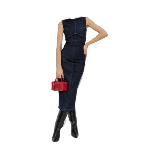Geranio Denim Midi Dress