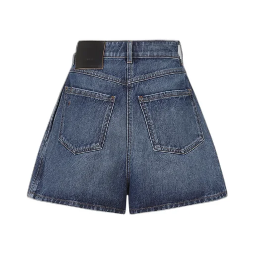 Logo Patch Denim Shorts