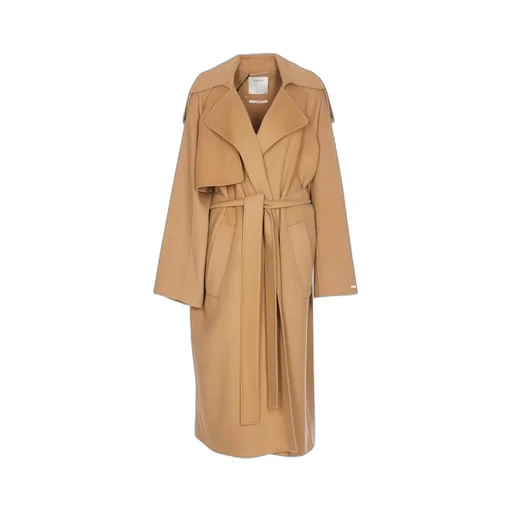Belted Long-Sleeved Coat