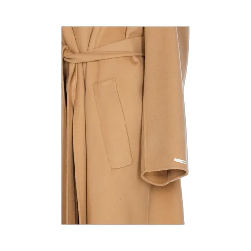 Belted Long-Sleeved Coat
