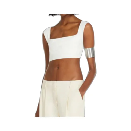 Sleeveless Cotton Crop Top