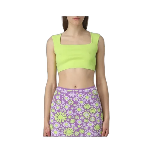 Sleeveless Cotton Cropped Top