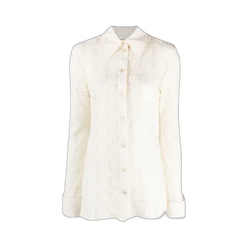 Sava Floral-Lace Fitted Shirt