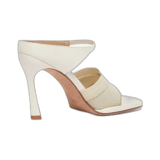 100Mm Thong-Strap Leather Mules