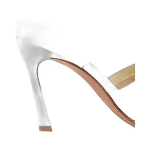 100Mm Thong-Strap Leather Mules