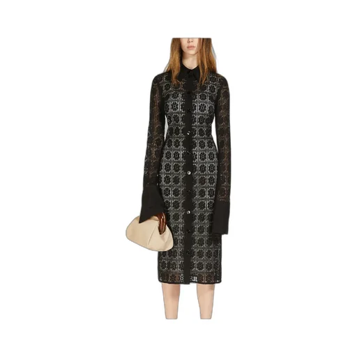 Floral-Lace Midi Dress