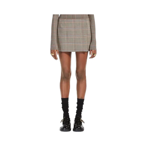 Staffa Check-Pattern Mini Skirt