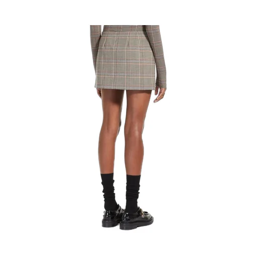 Staffa Check-Pattern Mini Skirt
