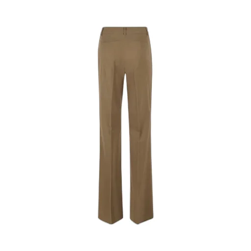 Straight Leg Satin Trousers