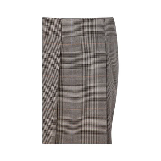 Nigella Pleated Check-Pattern Miniskirt