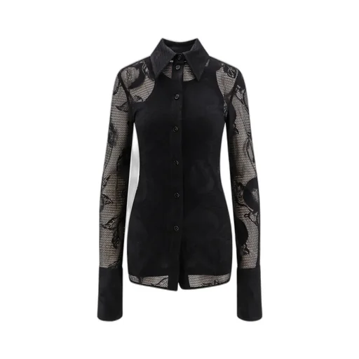 Lace Detailed Long-Sleeved Top