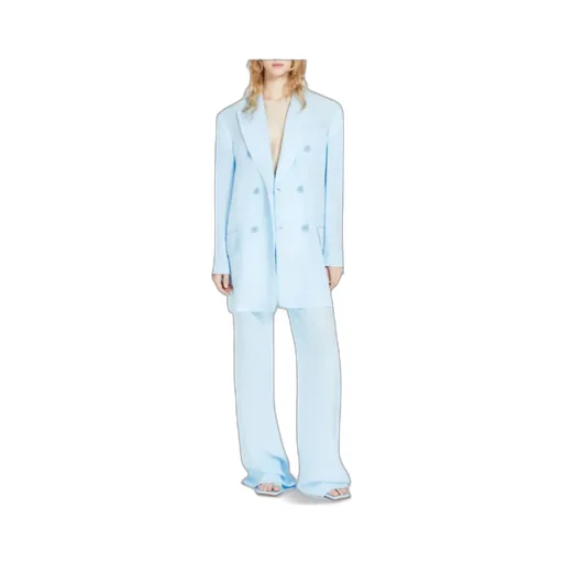 Straight-Leg Cut Trousers