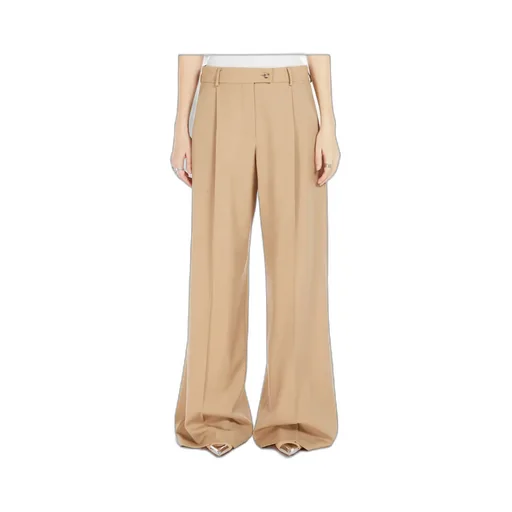 Button Detailed Straight Leg Pants