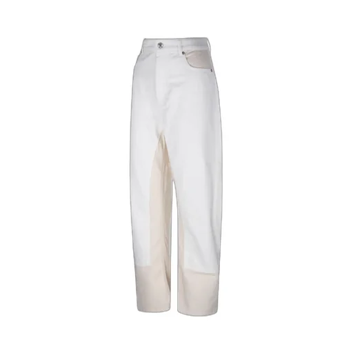 Logo Patch Straight Leg Jeans