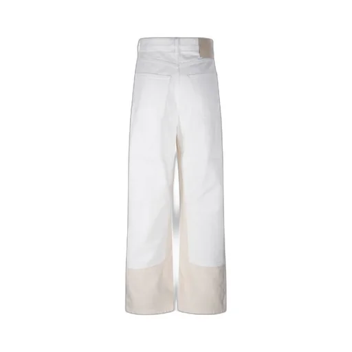 Logo Patch Straight Leg Jeans