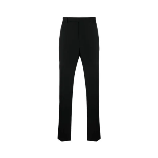 Button Detailed Straight Leg Trousers
